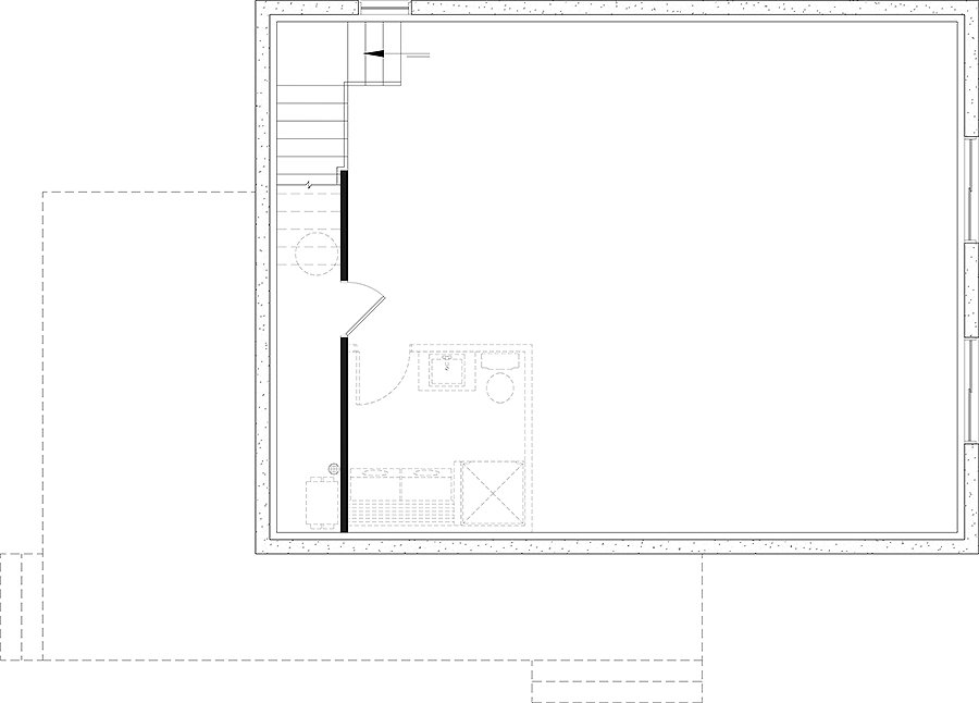 90100 unfinished basement