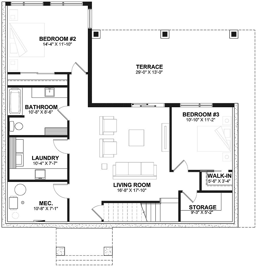 3992 v3 finished walk out basement