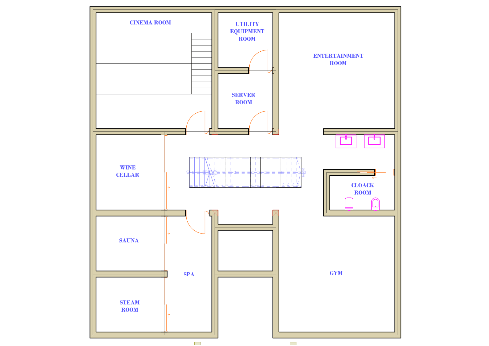 Basement floor