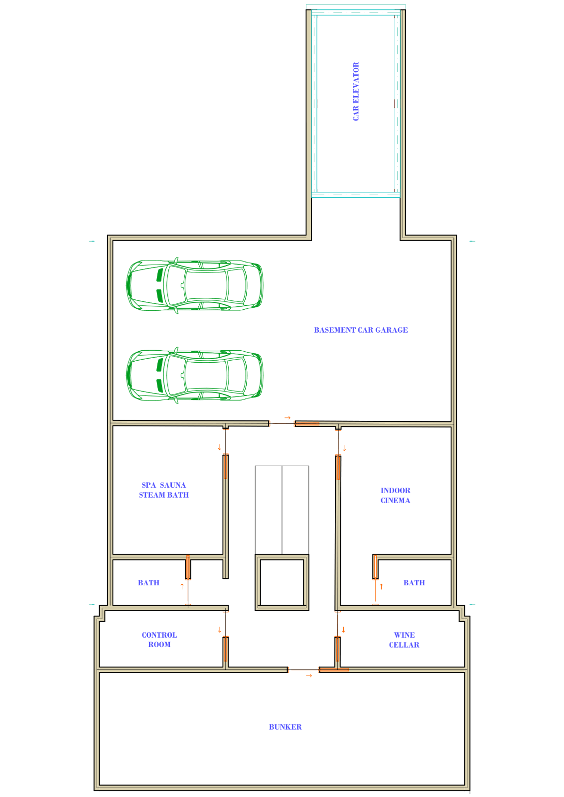 Basement floor 1