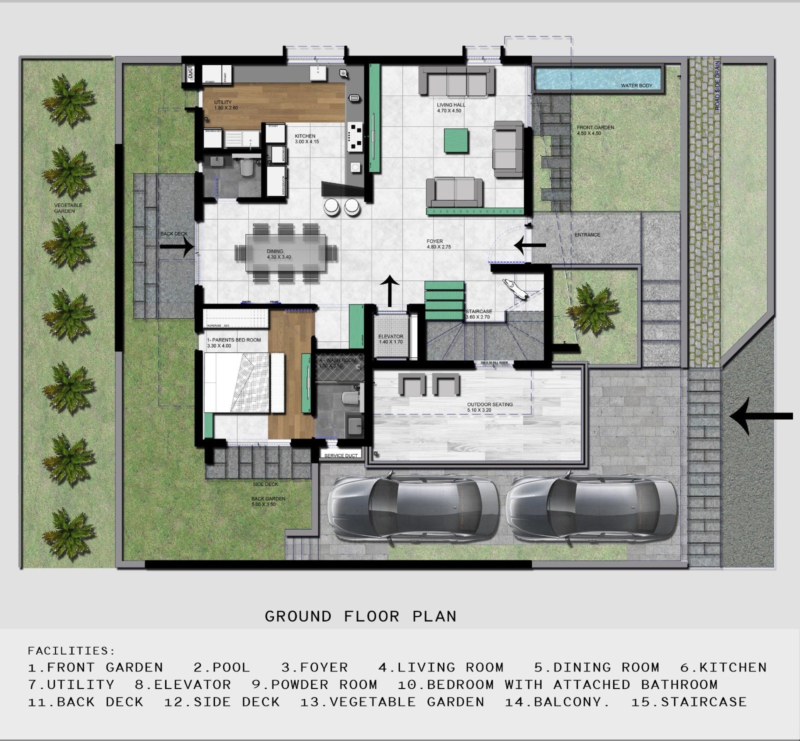 1 level