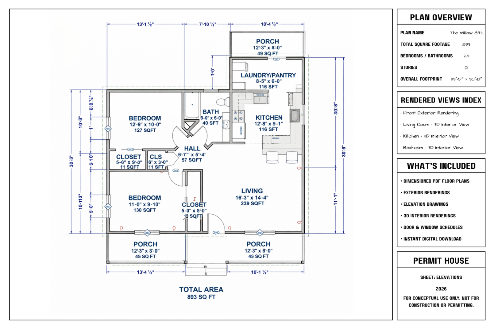 Floor plan only