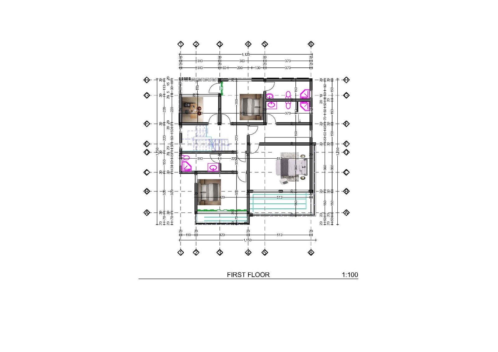 First floor plan view