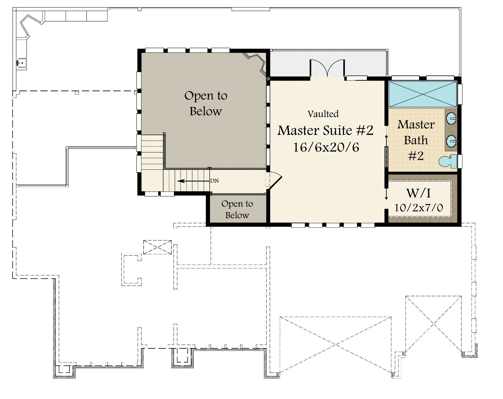 Mm 3488 m upper   floor of houseplan